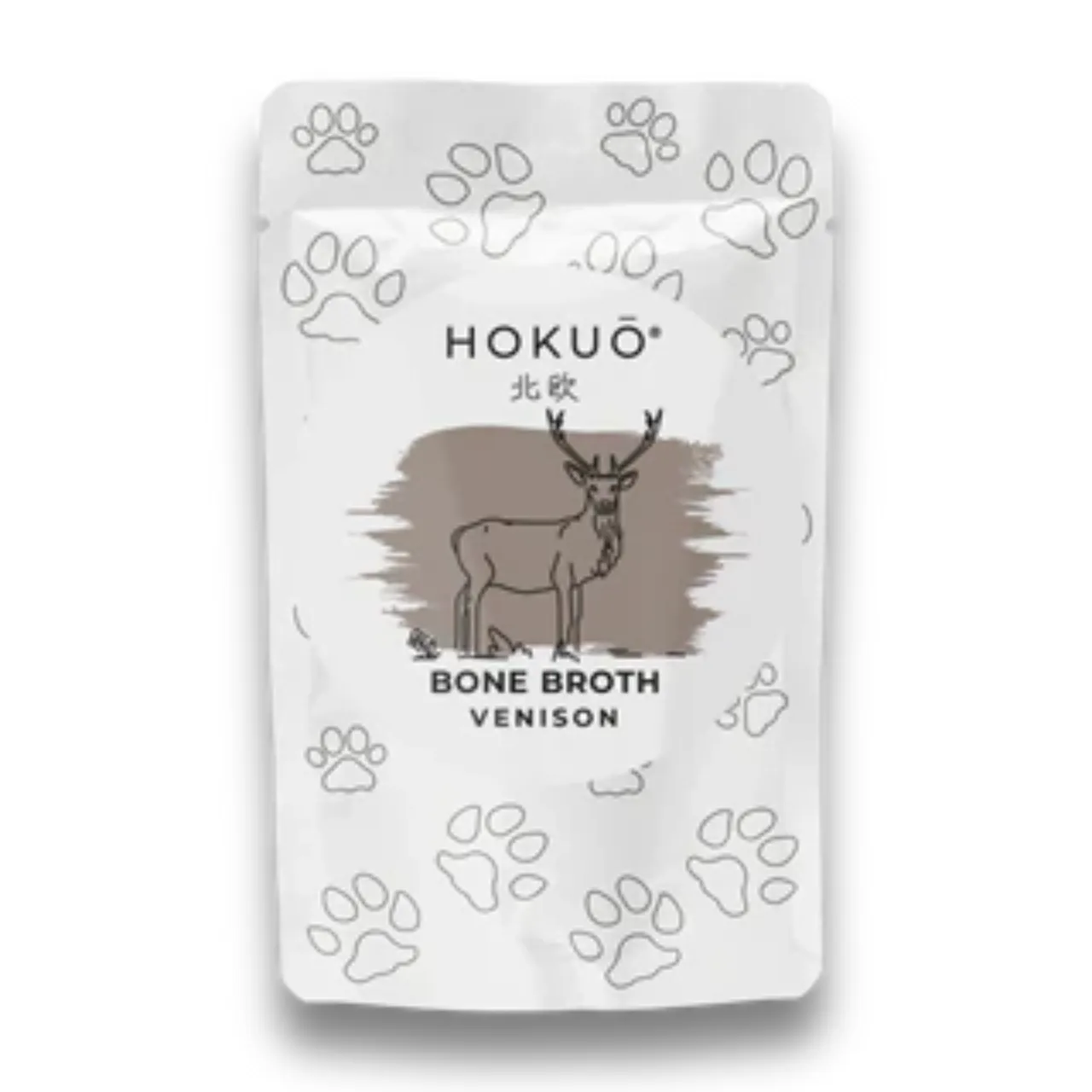 Hokuo Venison Bone Broth 100 ml - naturlig hjortebouillon med reishi til hunde og katte